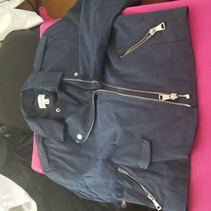 $20 add on - navy moto jacket